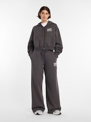 New Balance Black Linear Heritage Zip Through Hoodie - Image 4 of 7