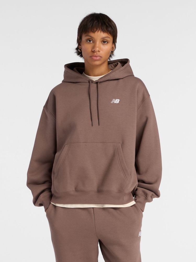 New Balance Brown Essentials Hoodie - Image 1 of 6