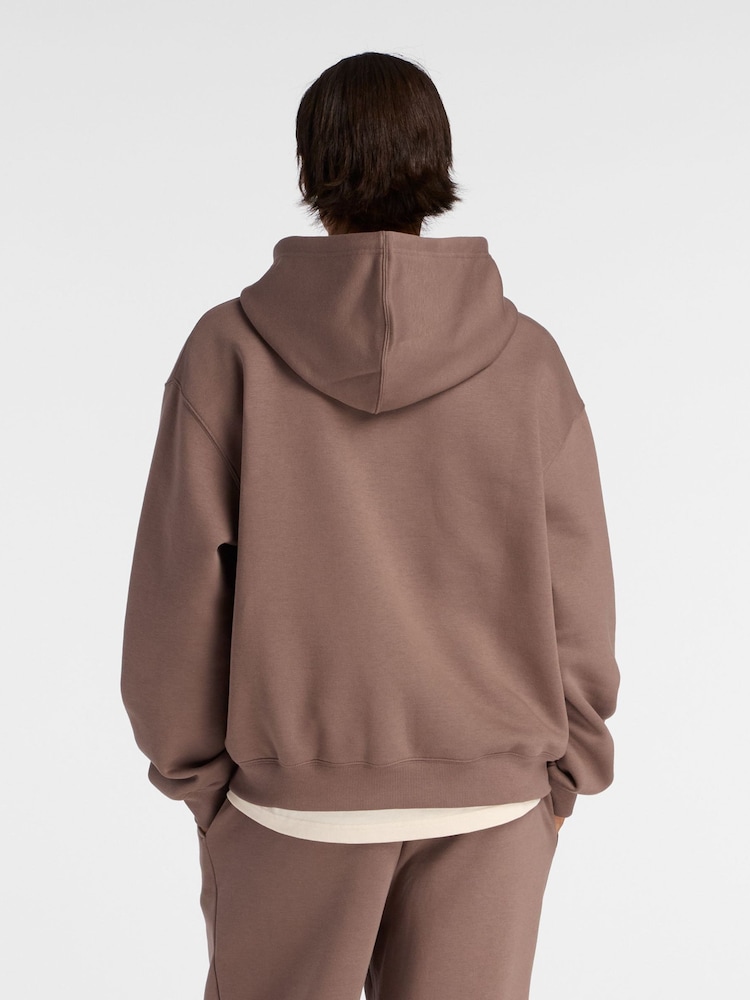 New Balance Brown Essentials Hoodie - Image 2 of 6