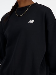 New Balance Black Essentials Crew Neck Sweat Tops - Image 3 of 5