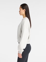New Balance Grey Linear Hertiage Sweat Top - Image 4 of 6