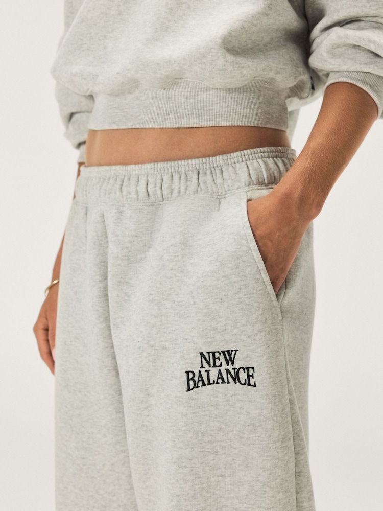 New Balance Grey Linear Hertiage Sweat Top - Image 6 of 6