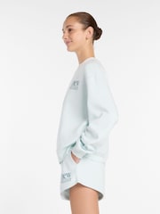 New Balance Mint Green Womens Reimagined Crew Sweat Top - Image 5 of 6