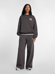 New Balance Black Womens Reimagined Crew Sweat Top - Image 3 of 6