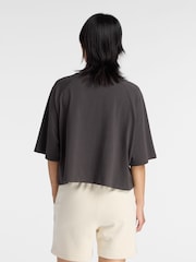 New Balance Brown Linear Heritage Raglan T-Shirt - Image 2 of 6