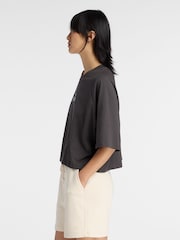 New Balance Brown Linear Heritage Raglan T-Shirt - Image 4 of 6