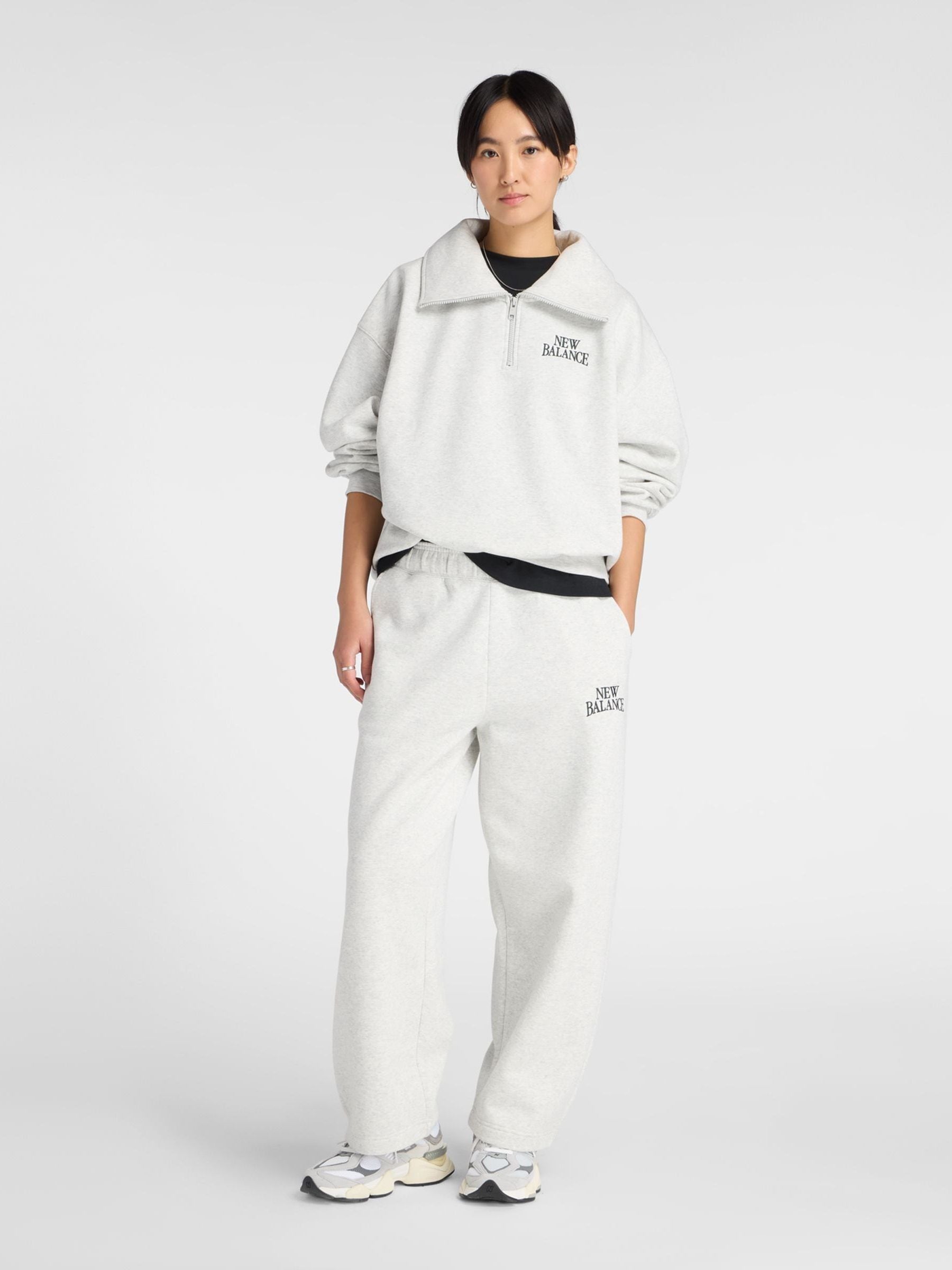 Buy New Balance Grey Trackside Fleece Half Zip from Next USA