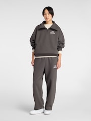 New Balance Brown Linear Heritage Fleece Half Zip - Image 3 of 7