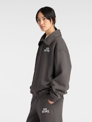 New Balance Brown Linear Heritage Fleece Half Zip - Image 4 of 7