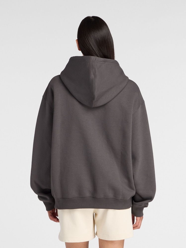 New Balance Grey Linear Heritage Hoodie - Image 2 of 7