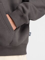 New Balance Grey Linear Heritage Hoodie - Image 4 of 7