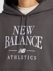 New Balance Grey Linear Heritage Hoodie - Image 5 of 7