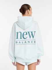 New Balance Mint Green Reimagined Longline Hoodie - Image 2 of 8