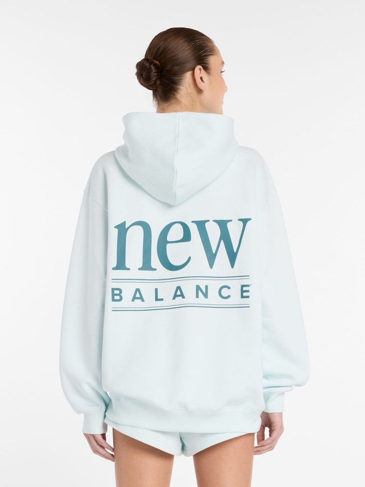 New Balance Mint Green Reimagined Longline Hoodie - Image 2 of 8