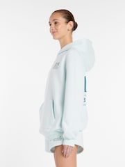 New Balance Mint Green Reimagined Longline Hoodie - Image 6 of 8