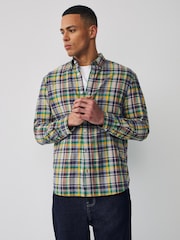 Navy Madras Check Long Sleeve Shirt - Image 1 of 6