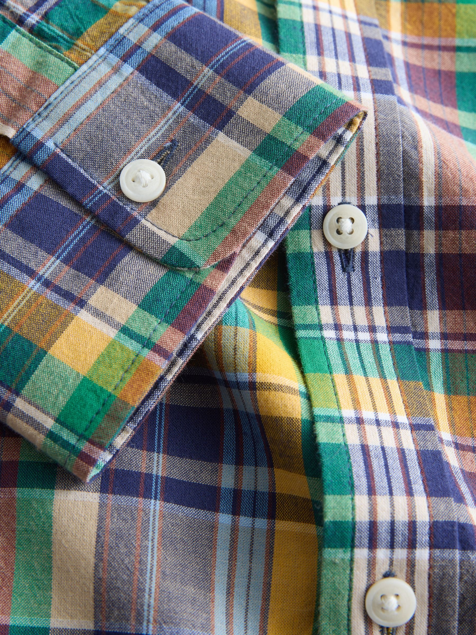 Buy Navy Madras Check Long Sleeve Shirt from Next USA