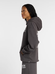 New Balance Brown Reimagined Longline Hoodie - Image 5 of 7