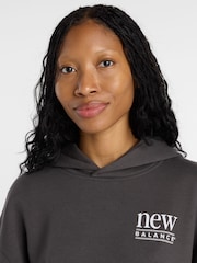 New Balance Brown Reimagined Longline Hoodie - Image 6 of 7