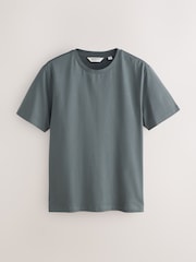 Deep Green - Slim Fit  - Signature SUPIMA ® Cotton Crew Neck футболка - 7ичинен 5 сүрөт