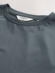 Deep Green - Slim Fit  - Signature SUPIMA ® Cotton Crew Neck футболка - 7ичинен 6 сүрөт