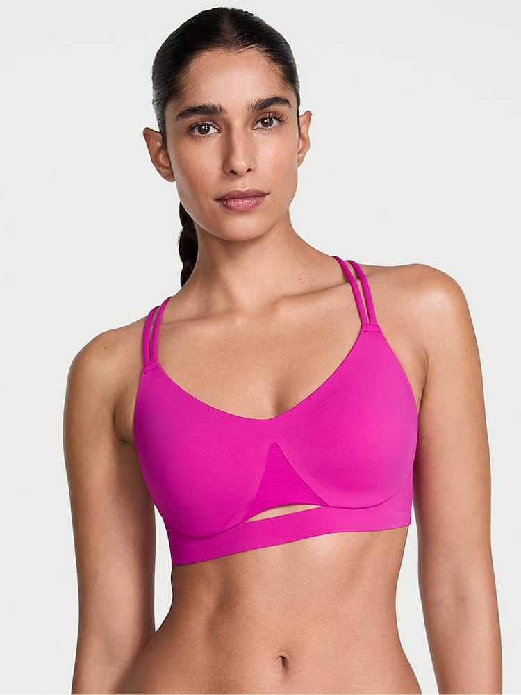 Victoria's Secret Berrylicious Purple Elevate™ Strappy Comfort Low Support Sports Bra - Image 1 of 3 Victoria's Secret Berrylicious Purple Elevate™ Strappy Comfort Low Support Sports Bra - Image 1 of 3