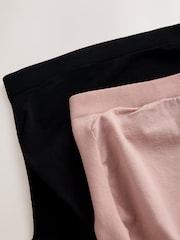 Black/Pink Full Brief Maternity Short Knickers 2 Pack - Image 9 of 10