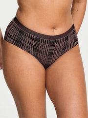 Victoria's Secret Black Tartan Hipster Shimmer Knickers - Image 1 of 2