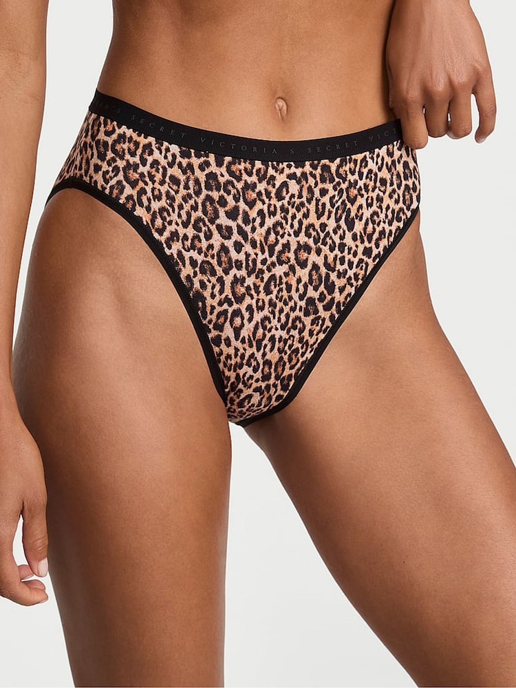 Victoria's Secret Leopard Black Brief Knickers - Image 1 of 2