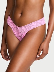 Victoria's Secret Neon Bubble Pink Thong Knickers - Image 1 of 2