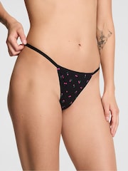 Victoria's Secret PINK Black Cherry Print G-String No Show Knickers - Image 1 of 3