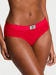 Victoria's Secret Lipstick Red Hipster Logo Shine Patch Knickers - Image 1 of 2