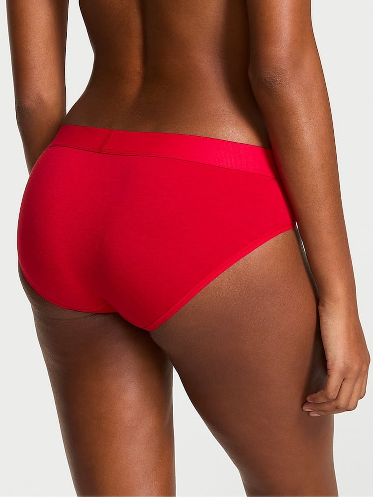 Victoria's Secret Lipstick Red Hipster Logo Shine Patch Knickers - Image 2 of 2