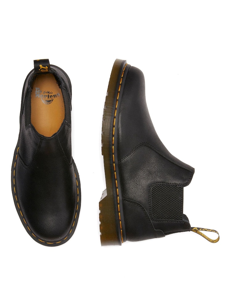 Bottes Dr. Martens 2976 Guard Noir - Slip On Chelsea - Cuir - Neuf Avec Boîte