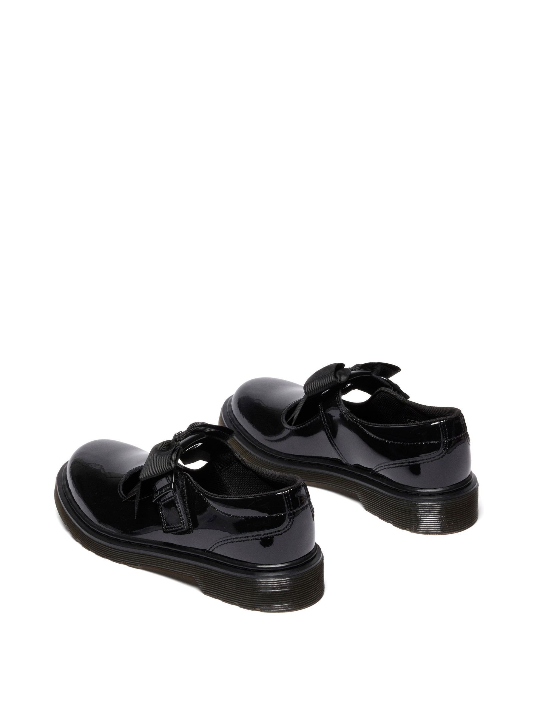 Buy Dr. Martens Black Polley II Bow Y Patent Lamper Shoes from