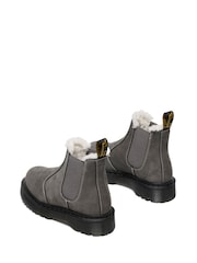 Dr. Martens Grey 2976 Bex Fl Milled Nubuck Shoes - Image 2 of 4
