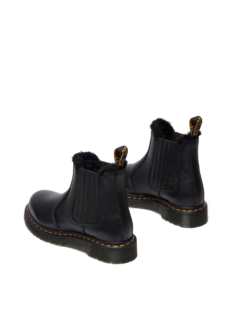 Dr. Martens Black 2976 Leonore Ii Milled Nappa Shoes - Image 2 of 4