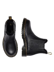 Dr. Martens Black 2976 Leonore Ii Milled Nappa Shoes - Image 3 of 4