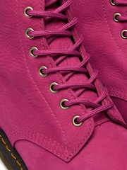Dr. Martens Pink 1460 Pascal Milled Nubuck Shoes - Image 4 of 4