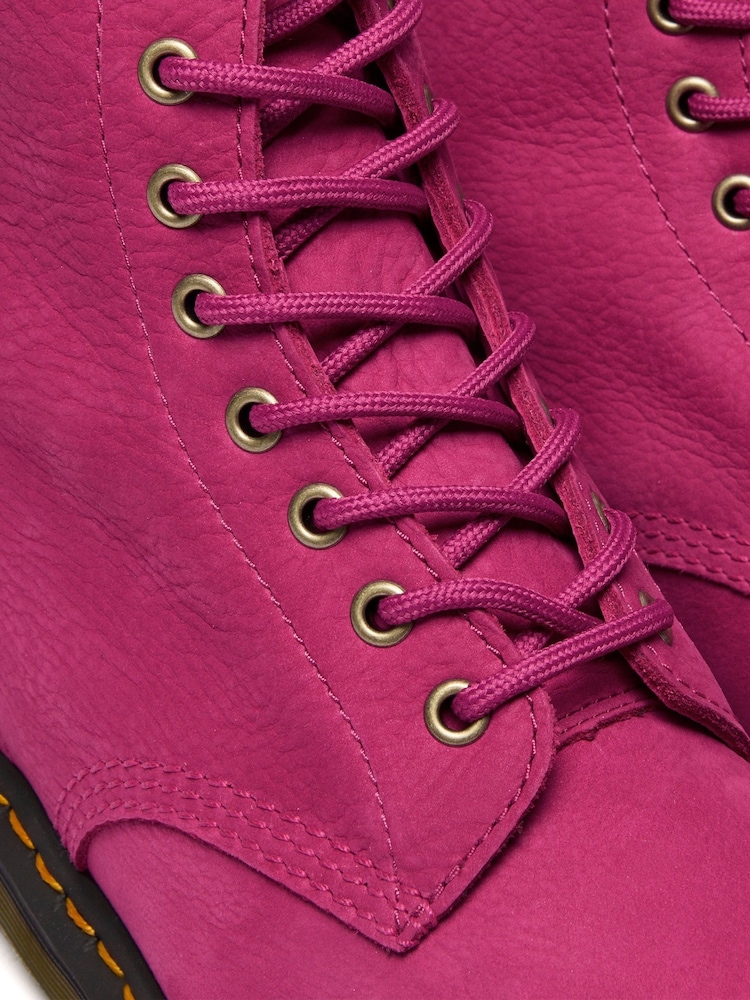 Dr. Martens Pink 1460 Pascal Milled Nubuck Shoes - Image 4 of 4