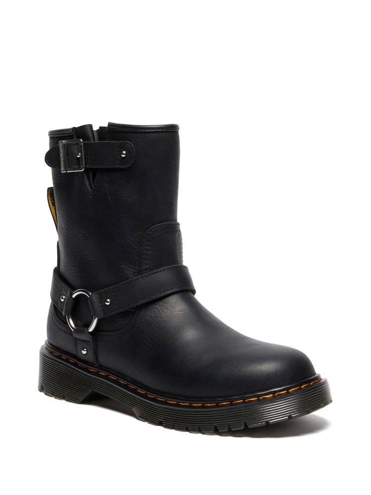 Dr. Martens Black Genaya Y Wyoming Shoes - Image 1 of 4