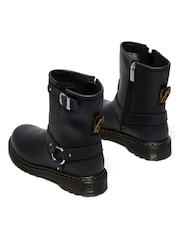 Dr. Martens Black Genaya Y Wyoming Shoes - Image 3 of 4