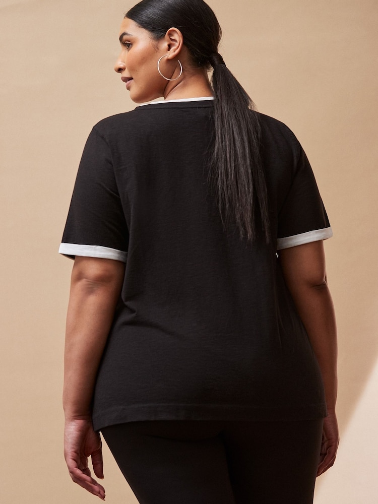Live Unlimited Black Contrast T-Shirt - Image 3 of 3