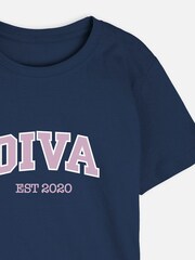 Personalised Girls Diva T-Shirt by Stitch Style - Image 4 of 4