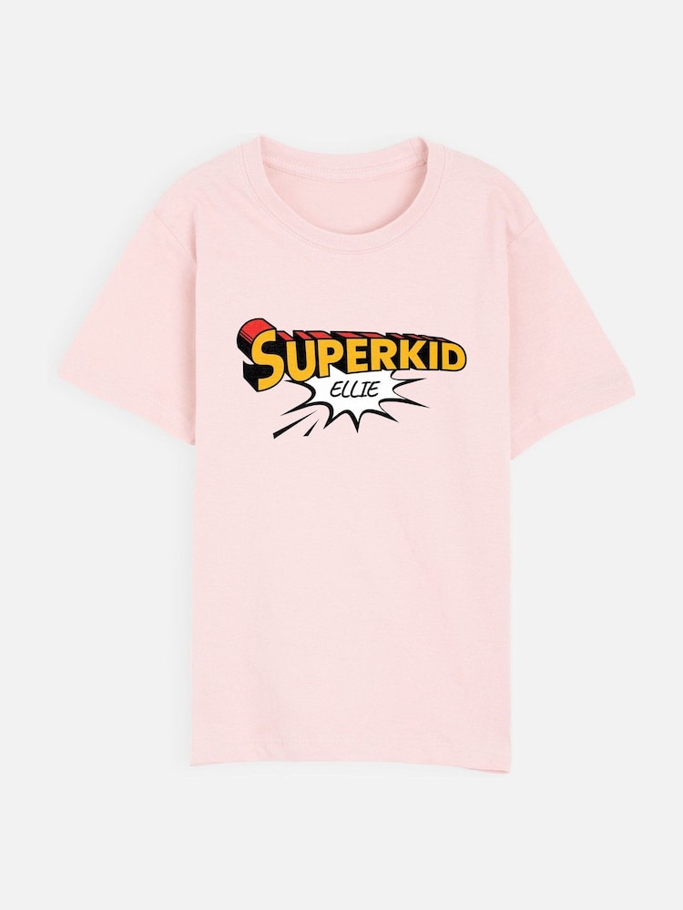 Personalised Girls Superkid T-Shirt by Stitch Style - Image 1 of 4