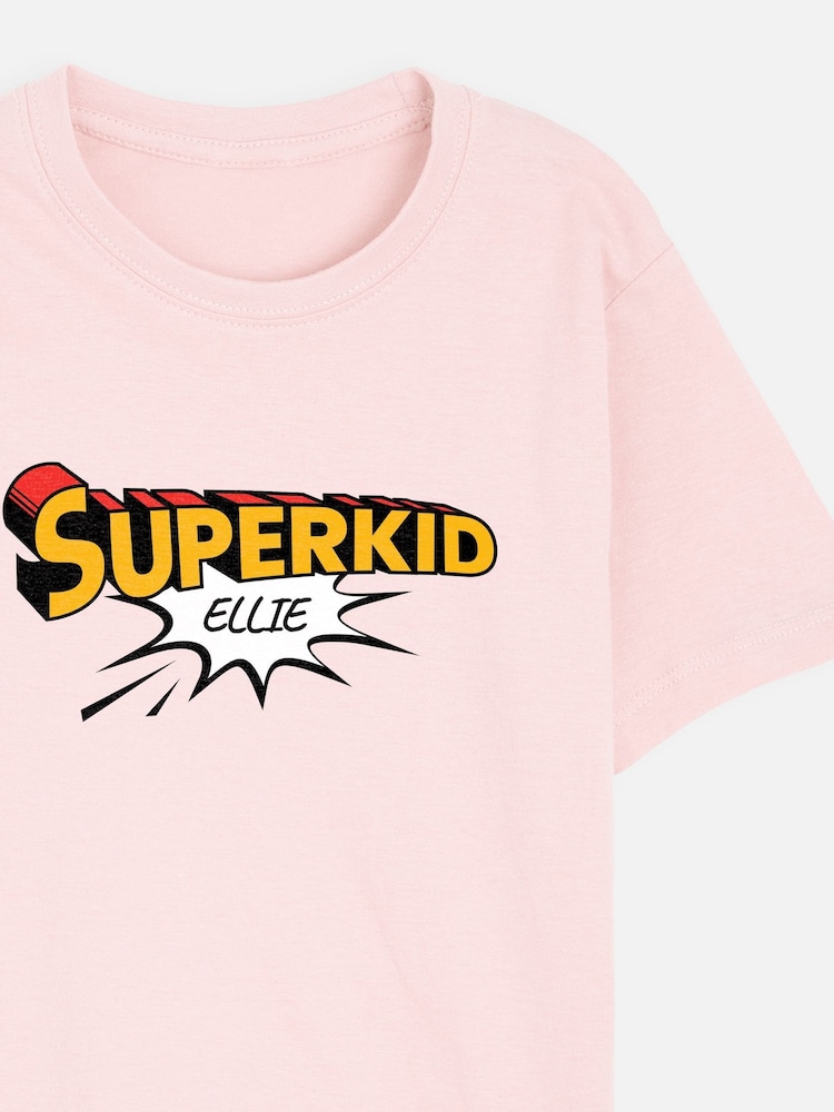 Personalised Girls Superkid T-Shirt by Stitch Style - Image 4 of 4