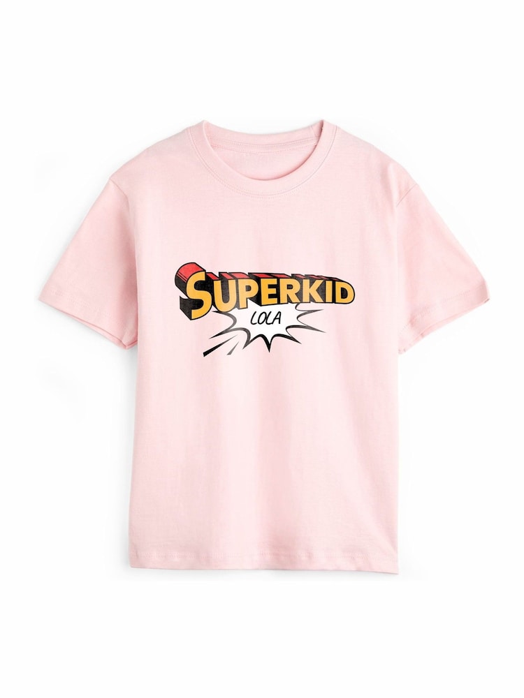 Personalised Girls Superkid T-Shirt by Stitch Style - Image 1 of 4