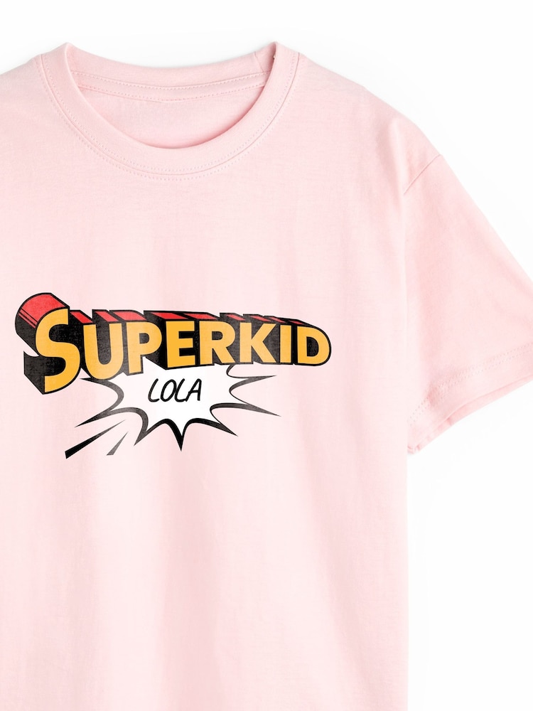 Personalised Girls Superkid T-Shirt by Stitch Style - Image 2 of 4