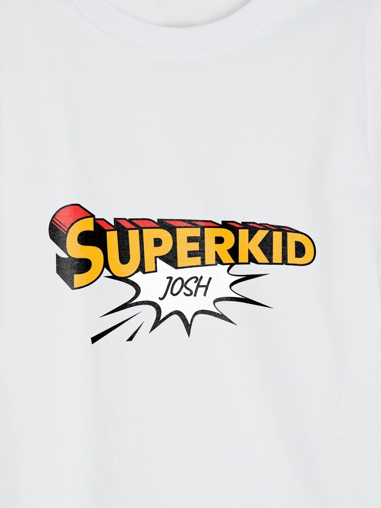 Personalised Boys Superkid T-Shirt by Stitch Style - Image 4 of 4