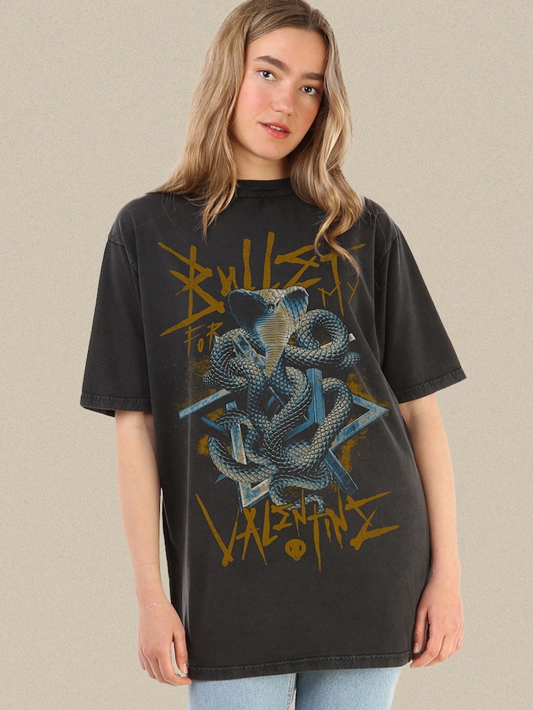 Supacult Black Bullet For My Valentine Music T-Shirt - Image 1 of 4